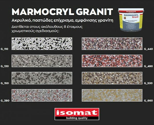 Isomat Σοβάς Marmocryl Granit G 110 25kg