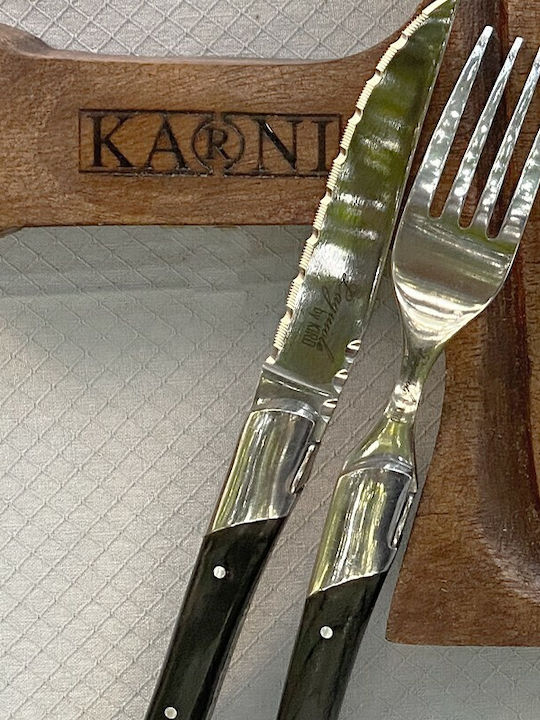 Kiro Wooden Table Fork Silver