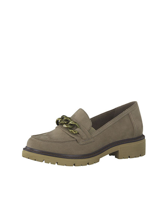 Jana Damen Loafers in Beige Farbe