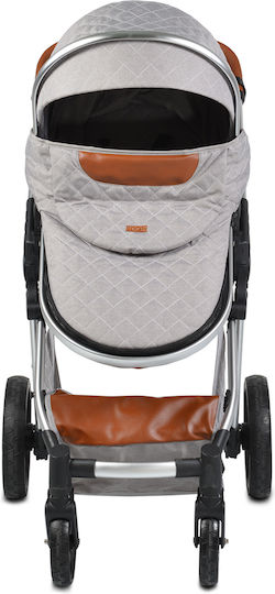 Cangaroo Alma Reversible 2 in 1 Baby Stroller Suitable for Newborn Gray Brown 7.5kg