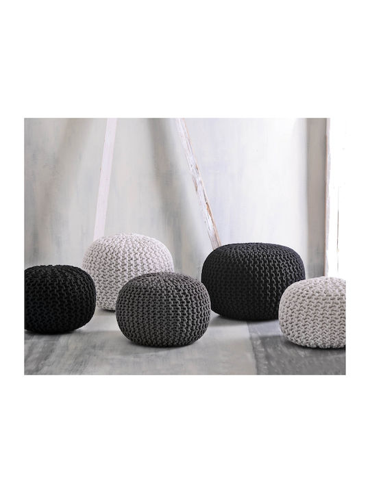 Bean Bag Chair Stool Waterproof Mayo Ecru 55x55x45cm