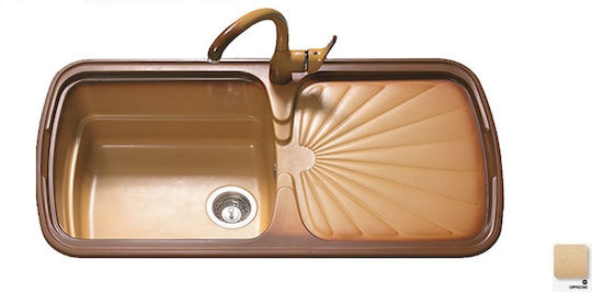 Sanitec Classic 306 Ένθετος από Συνθετικό Γρανίτη Μ96xΠ51cm
