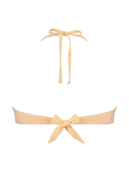 Fără bretele Top bikini Alb