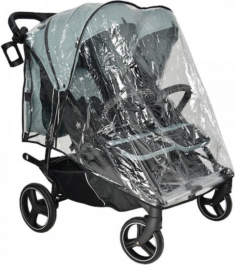 Bebe Stars Double Trouble Double Stroller Suitable for Newborn Light Blue 12.5kg