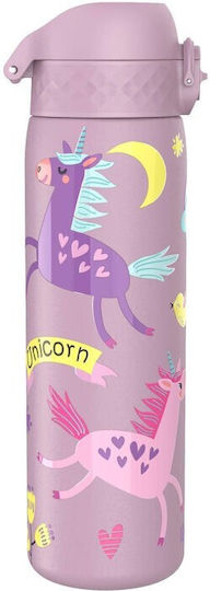 Ion8 Unicorns Kids Water Bottle Unicorn Plastic Non Spill Pink 600ml