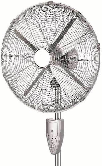 Entac Ανεμιστήρας Ορθοστάτης 50W Διαμέτρου 44.5cm με Τηλεχειριστήριο Γκρι