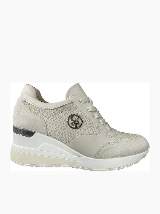 Damen Sneakers Beige