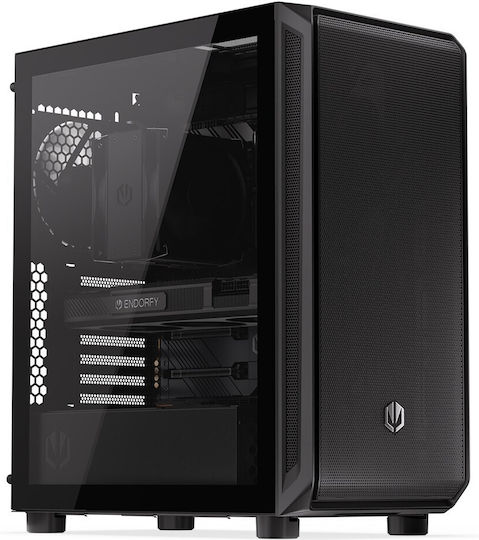Endorfy Arx 500 Air Gaming Midi Tower Computer Case with Side Window Black