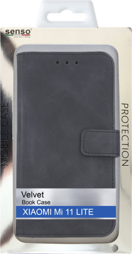 Senso VELVET Book Δερματίνης Μαύρο (Redmi Note 12 Pro 5G)