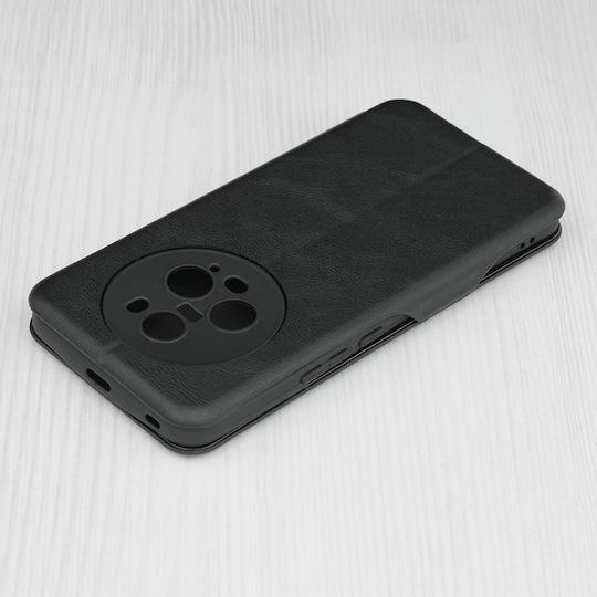 Techsuit Safe Wallet Plus Δερμάτινο / Σιλικόνης Μαύρο (Honor Magic5 Pro)
