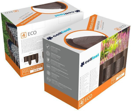 Cellfast Plastic Garden Hedge In Brown Colour 17x24cm 5 Pieces