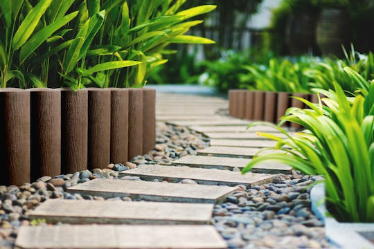 Cellfast Plastic Garden Hedge in Brown Colour 25.5cm x 2.3m 4 Pieces