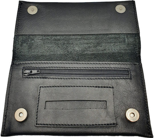 ByLeather Leather Tobacco Pouch HANDMADE With Magnetic Clasp Black