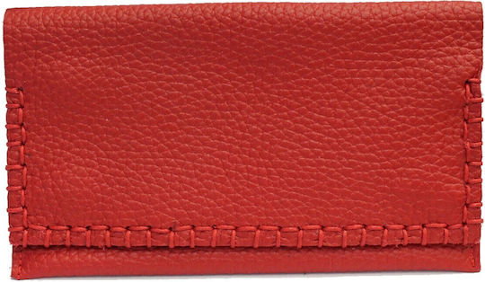 Panora Tobacco Pouch With Magnetic Clasp 16.2x9.5cm Red