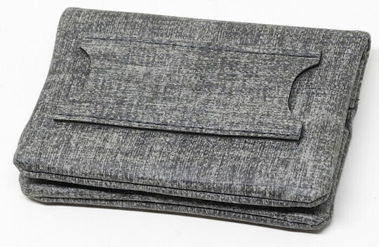 Monte Tobacco Pouch With Snap Closure 12x9cm Gray