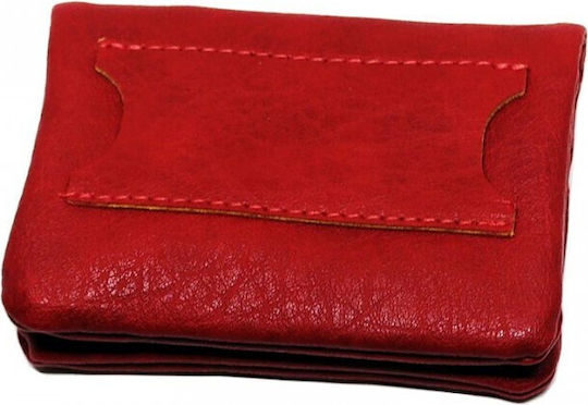 Monte Tobacco Pouch With Snap Closure 12x9cm Red