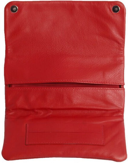 Marvel Leather Tobacco Pouch With Magnetic Clasp Red
