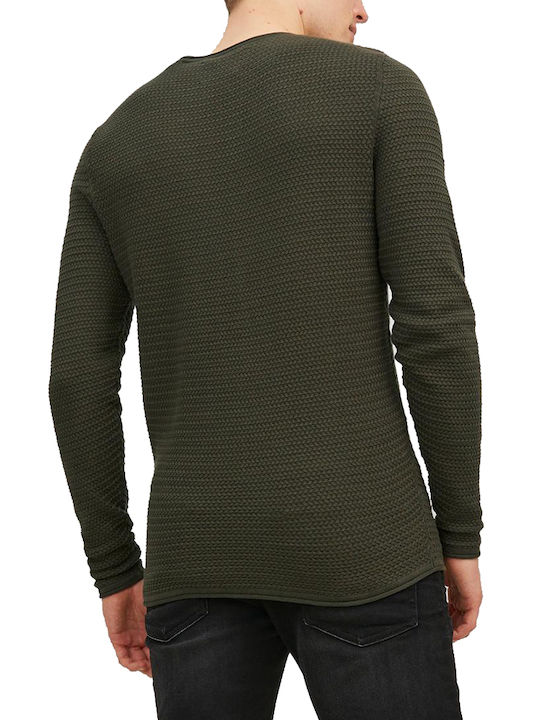 Jack & Jones Pulover Bărbătesc cu Mânecă Lungă Verde