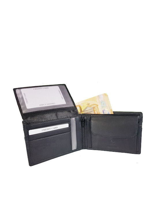 Leather Men's Wallet Classic with RFID Black