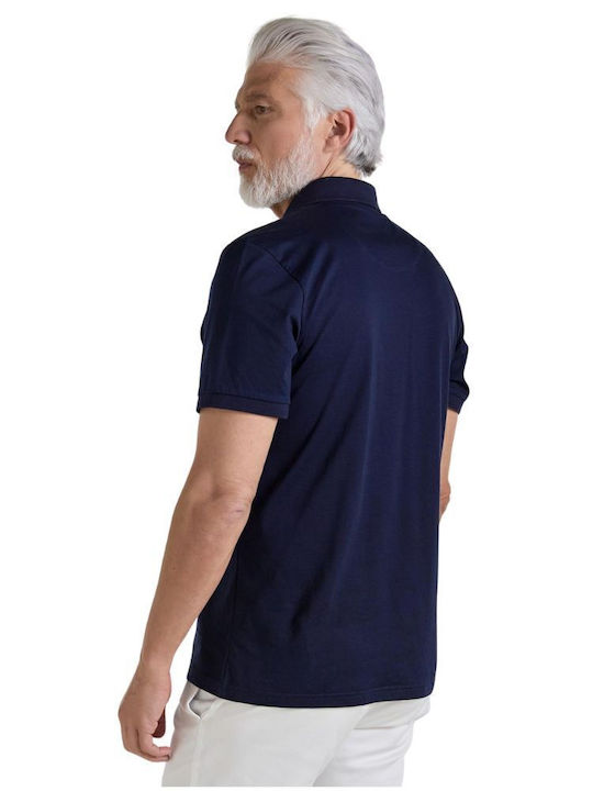 Polo Kurzarmbluse Blau