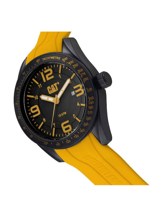 CAT Oceania Watch Battery with Yellow Rubber Strap