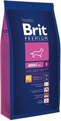 Brit Premium by Nature Adult Small 3kg Dry Food for Adult Dogs of Small Breeds with Chicken