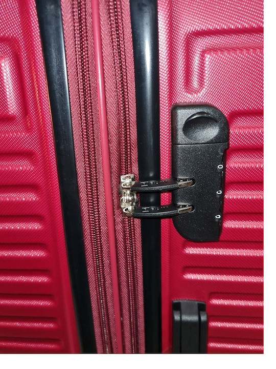 Rain Valiză De Călătorie De Cabină Dură Roșie Cu 4 Roți Înălțime 55cm