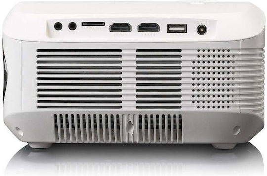 Lenco LPJ-900WH Mini Projector LCD Full HD LED Lamp with Built-in Speakers White