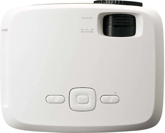 Lenco LPJ-900WH Mini Projector LCD Full HD LED Lamp with Built-in Speakers White