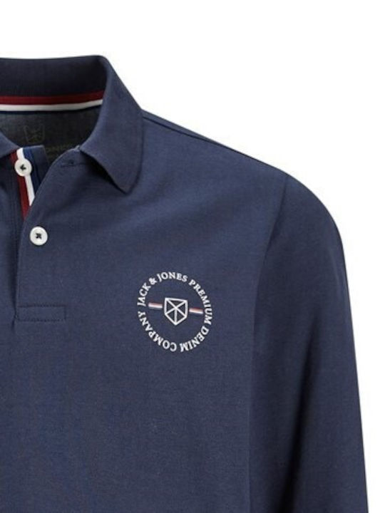 Jack & Jones Παιδικό Χειμερινό Polo Μακρυμάνικο Μπλε