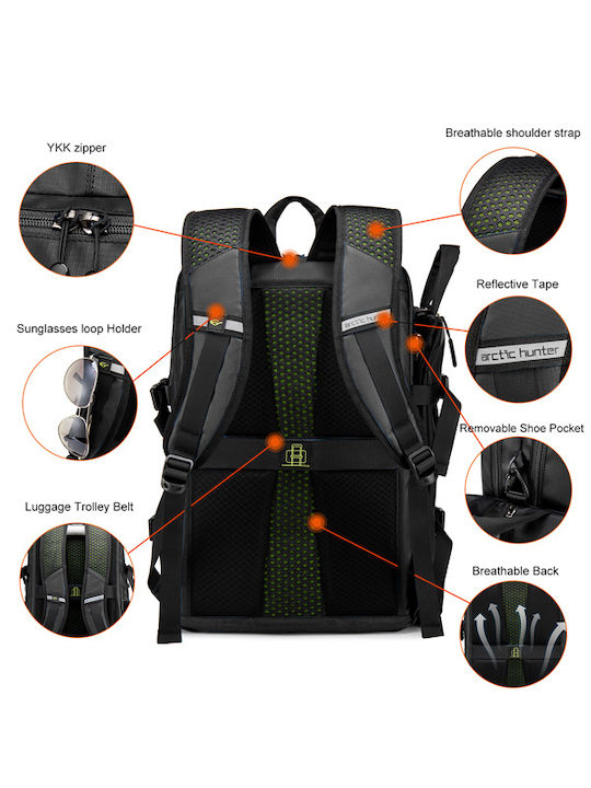 Arctic Hunter Backpack Backpack for 15.6" Laptop Black B00391-BK