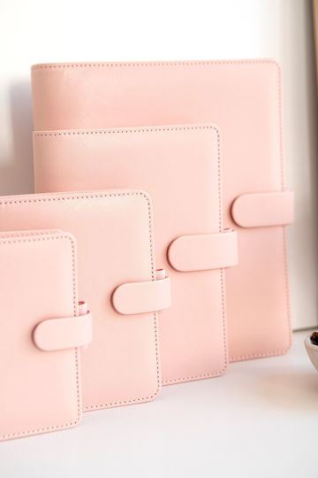 Filofax Ημερήσιο Organizer Ροζ Δερμάτινο