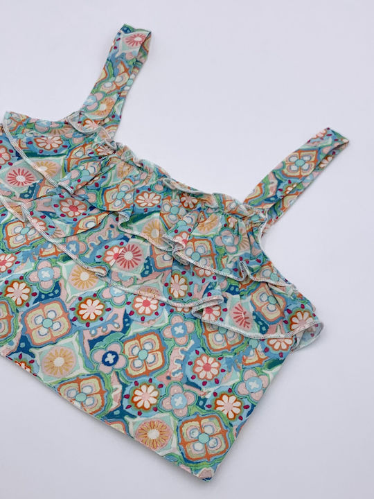 Παιδικό Crop Top Αμάνικο Πολύχρωμο