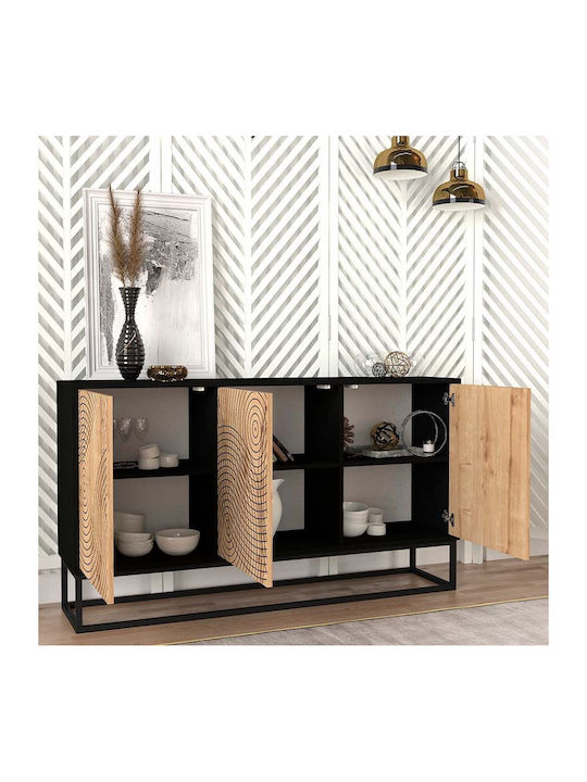 Μπουφές Themis Ξύλινος Μπεζ 150x35x83.6cm