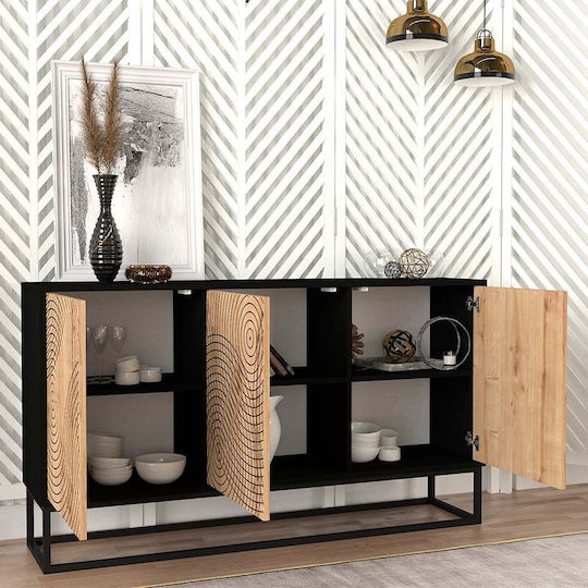 Sideboard Themis Wooden Beige 150x35x83.6cm