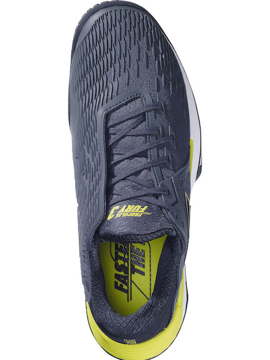 Babolat Propulse Fury 3 Ανδρικά Παπούτσια Τένις για Όλα τα Γήπεδα Γκρι