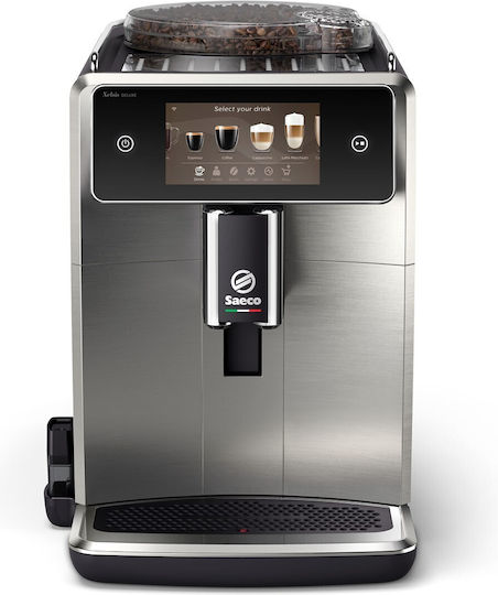 Saeco Xelsis Deluxe Automat Espressoare 1500W Presiune 15bar cu Râșniță Neagră SM8785/00