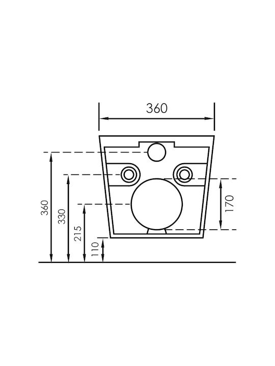 Excel Rimless Wall-Mounted Toilet that Includes Slim Soft Close Cover White