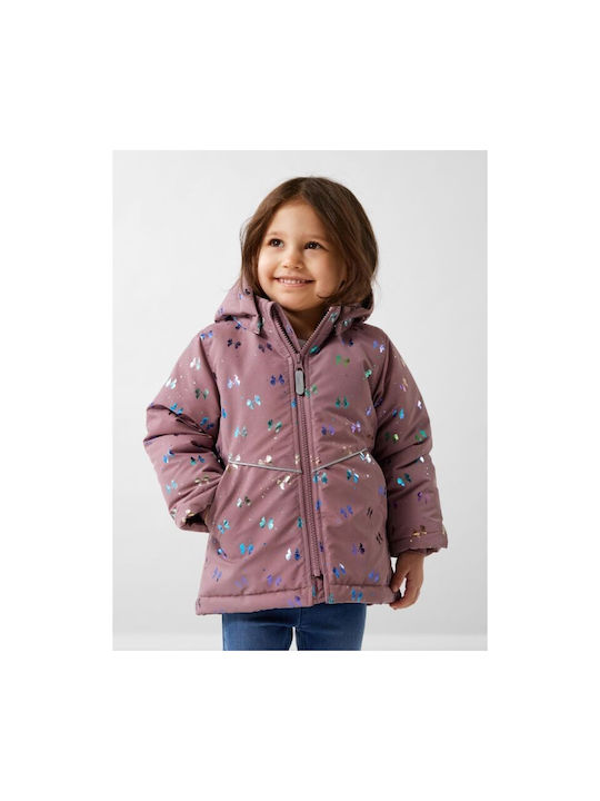 Name It Girls Casual Jacket Pink with Ηood