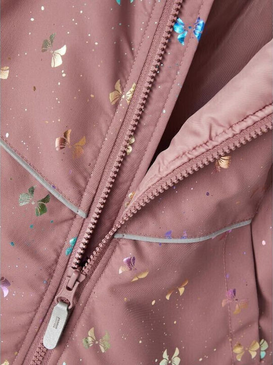 Kinder Freizeitjacke Kurz mit Kapuze Rosa