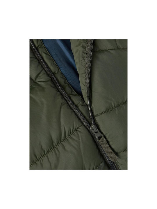 Name It Boys Quilted Coat Khaki with Ηood