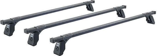 Cruz Bare de Acoperiș Metal pentru Volkswagen Caddy (Set cu picioare) Negre