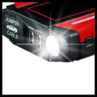 Einhell Φορητός Φορτιστής Μπαταρίας Αυτοκινήτου 12V με Power Bank / Φακό / USB CC-JS 18