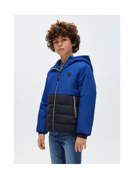 Mayoral Boys Casual Jacket Blue with Ηood