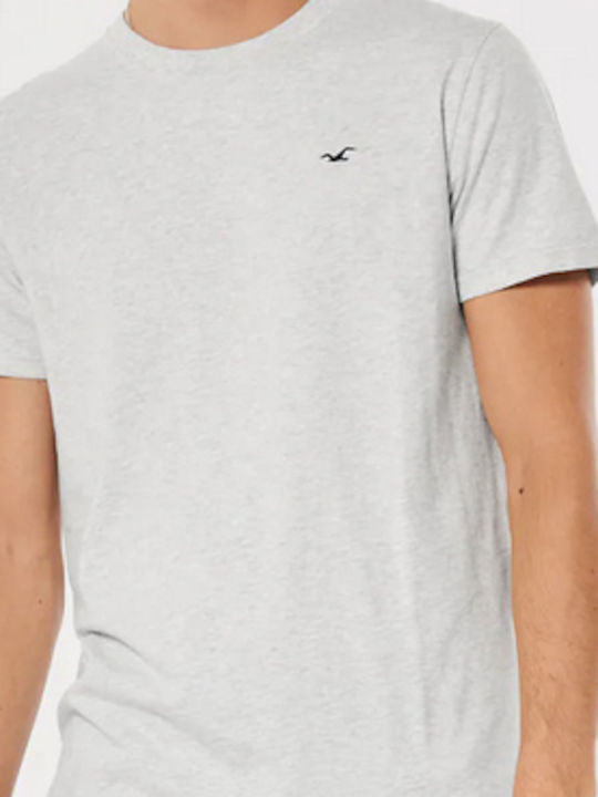 Hollister T-shirt Bărbătesc cu Mânecă Scurtă Gri