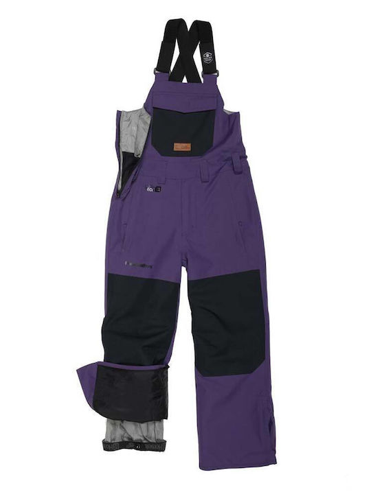 Horsefeathers Medler II OK062D Kids Dungarees for Ski & Snowboard Purple