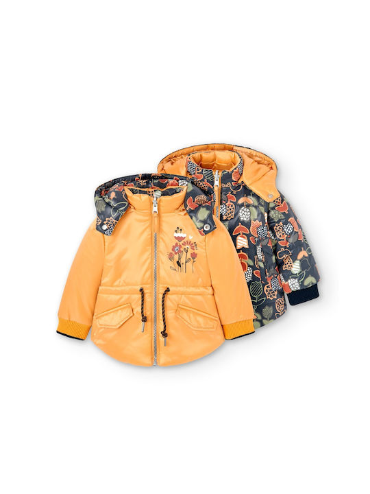 Boboli Boys Casual Jacket Multicolour Double Sided with Ηood