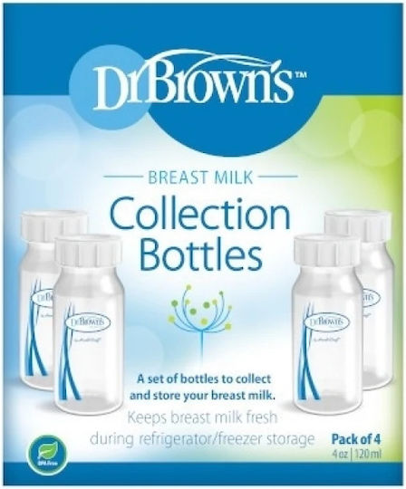 Dr. Brown's Δοχεία Αποθήκευσης Μητρικού Γάλακτος 120ml 4τμχ