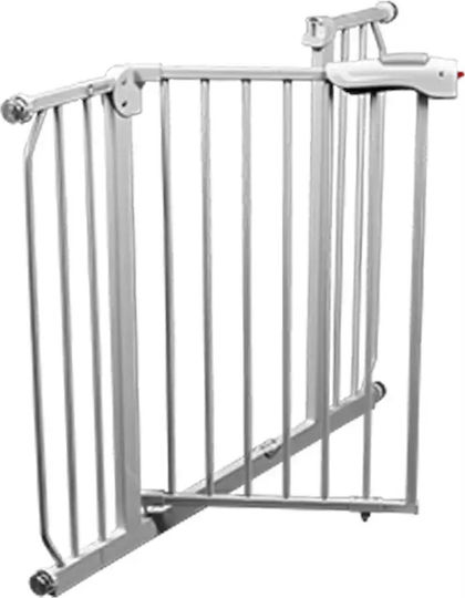 Lionelo Truss Slim Foldable Security Door Simple Placement made of Metal in White Color 105x78cm 1pcs