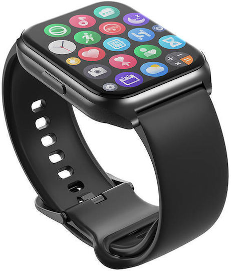 Haylou LS02 Pro Smartwatch με Παλμογράφο (Black / Blue)